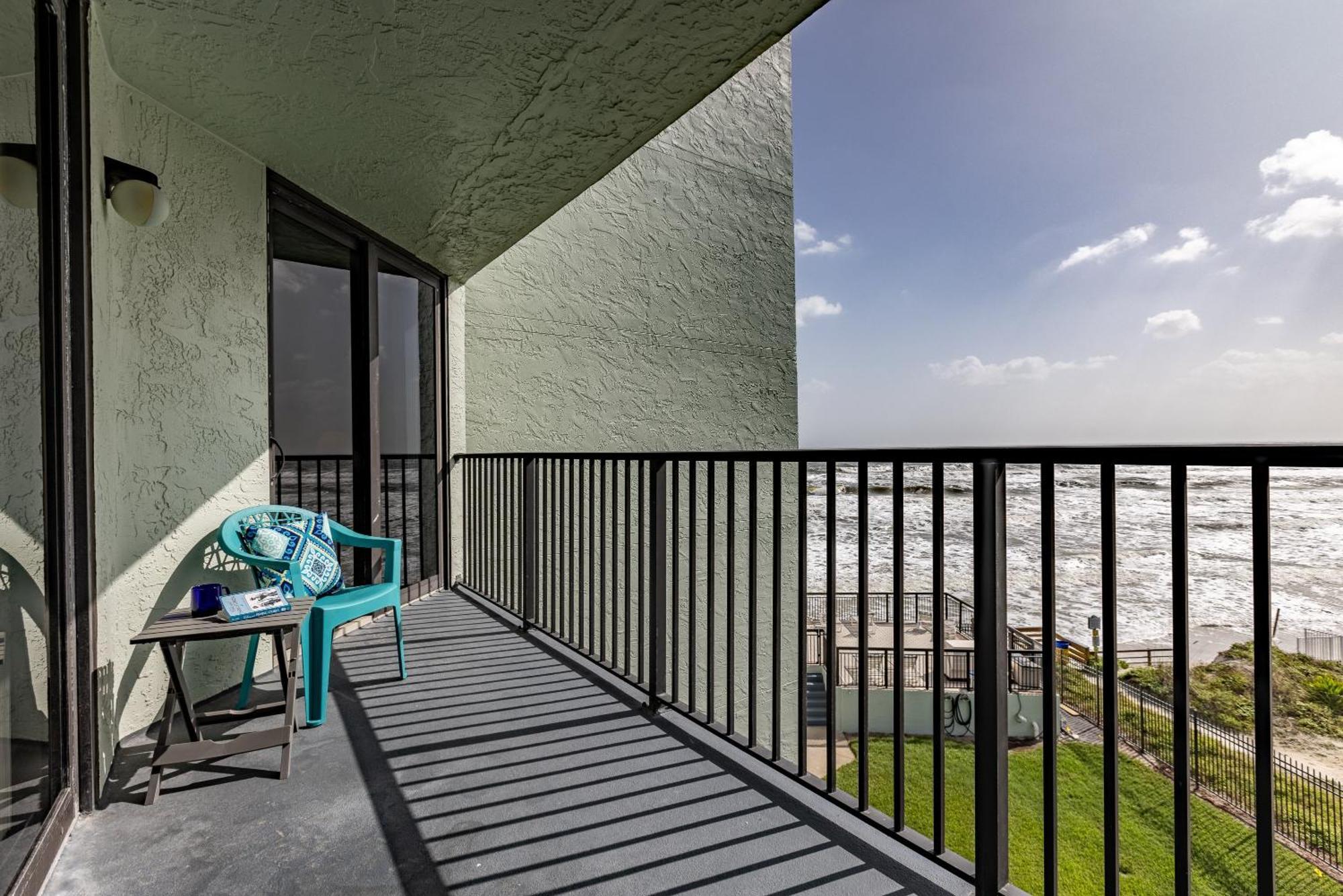 Ocean View With A Beachfront Pool At Ocean Trillium Condo ~ 403 New Smyrna Beach Eksteriør billede